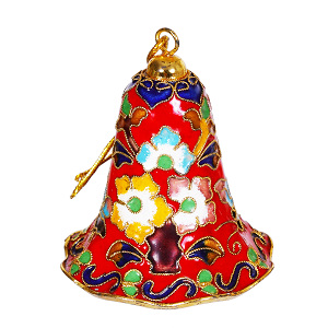 Glocke Weihnachtsglocken Weihnachtsdeko Deko Cloisonne Emaille 5490